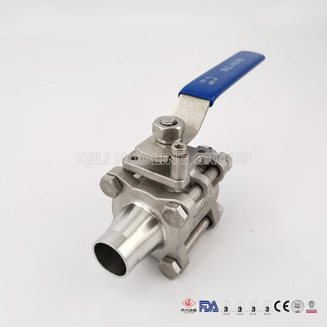 Stainless Steel CF3M CF8M Manual Food Grade Full Bore Encapsulate Vacuum Ball Valves