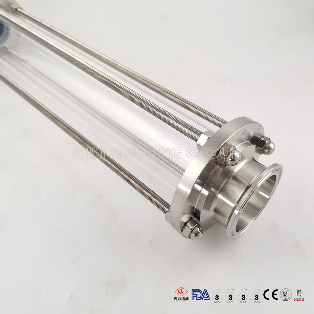 Stainless Steel Long Style Sight Glass Observe Sanitary Fluid
