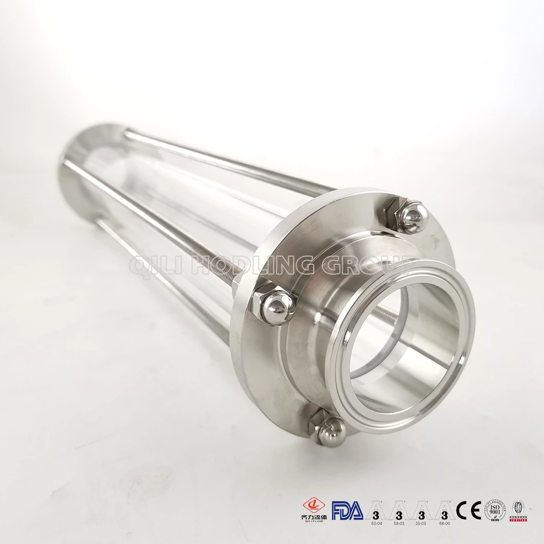 Stainless Steel Long Style Sight Glass Observe Sanitary Fluid