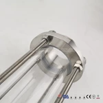 Stainless Steel Long Style Sight Glass Observe Sanitary Fluid