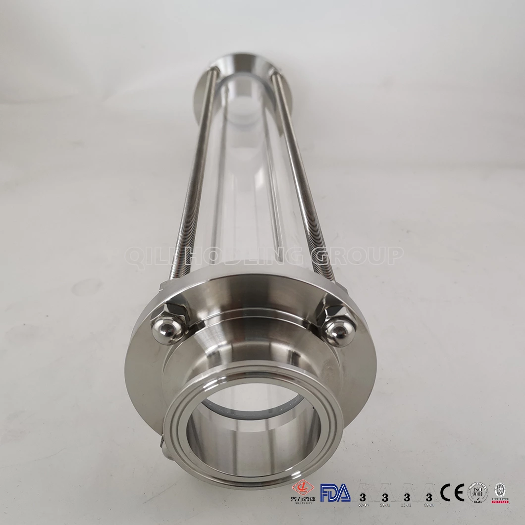 Stainless Steel Long Style Sight Glass Observe Sanitary Fluid