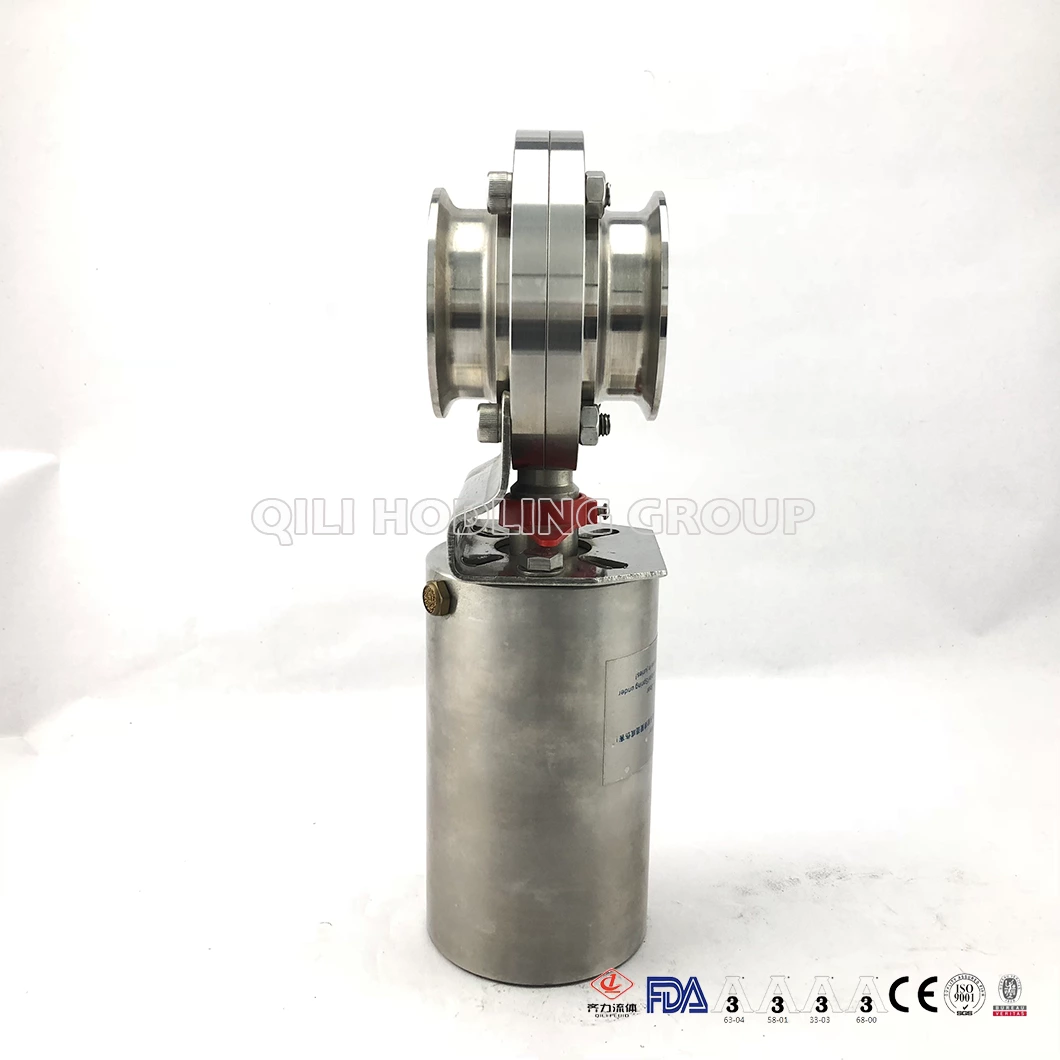Stainless Steel Pneumatically Actuated B5102 Series Butterfly Valve
