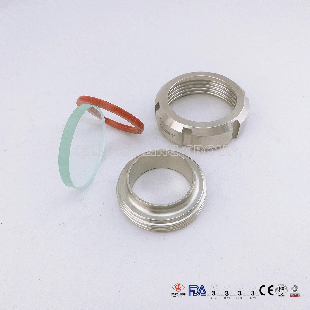 Stainless Steel Sanitary Grade Union Type Sight Glass