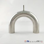 Stainless Steel Sanitary U Return Welded Reducing Tee