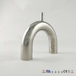 Stainless Steel Sanitary U Return Welded Reducing Tee