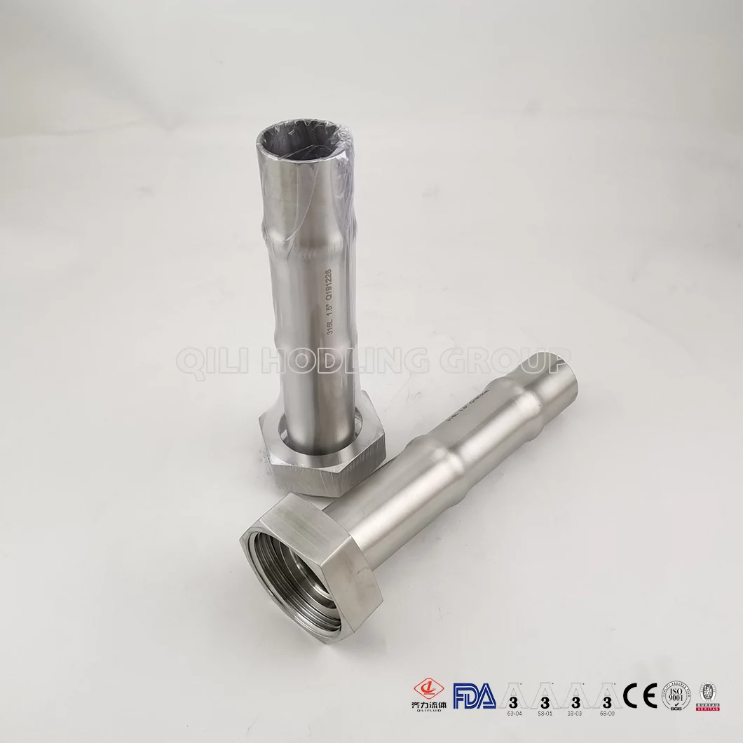 Stainless Steel SS304 SS316 RJT Nut Double Loop Pipe