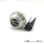 Stainless Steel Threaded Butterfly Valve With Blue Multi Position