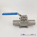 Stainless Steel Two Way Long Length Encapsulated Weld End Ball Valve