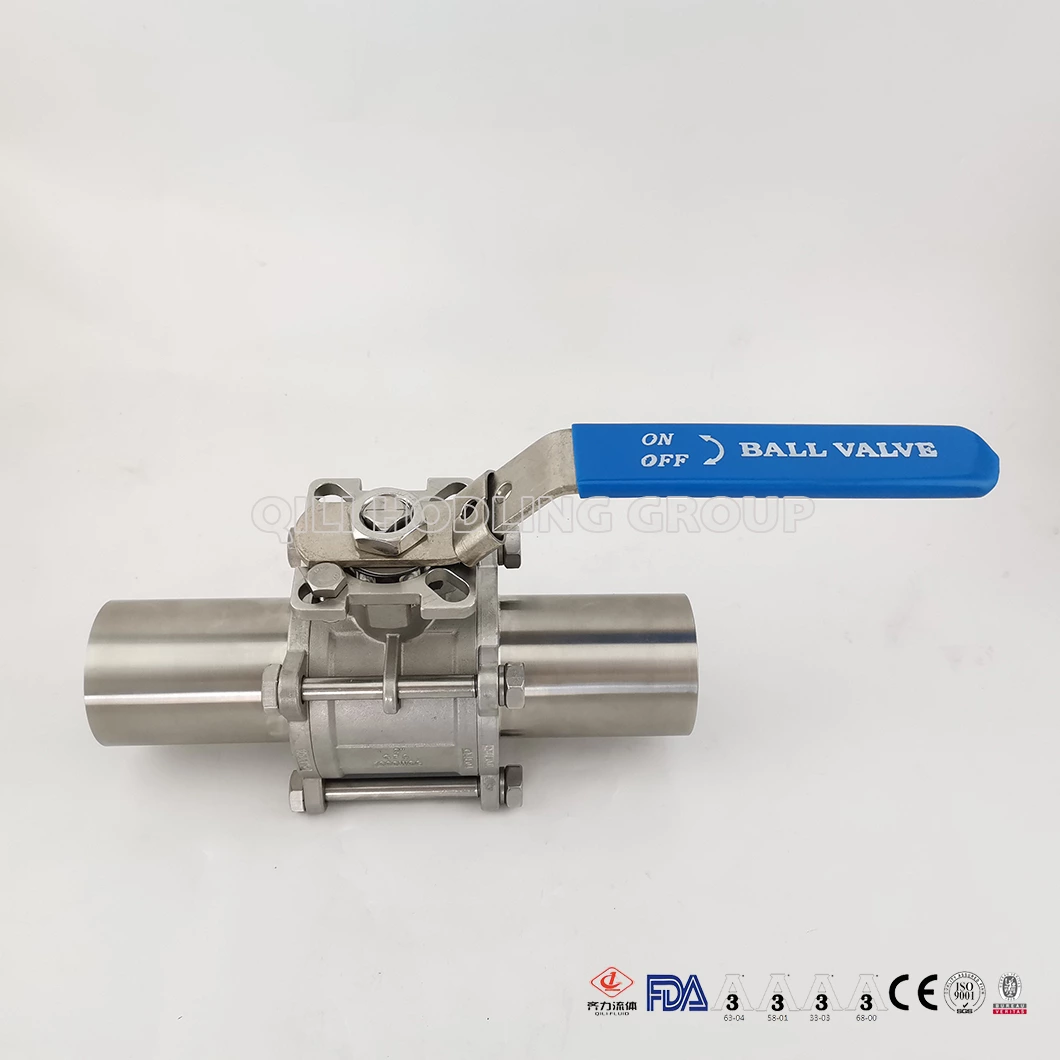 Stainless Steel Two Way Long Length Encapsulated Weld End Ball Valve