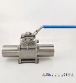 Stainless Steel Two Way Long Length Encapsulated Weld End Ball Valve
