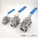 Two Way Sanitary Encapsulated Seat Ball Valve