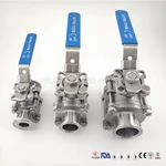 Two Way Sanitary Encapsulated Seat Ball Valve