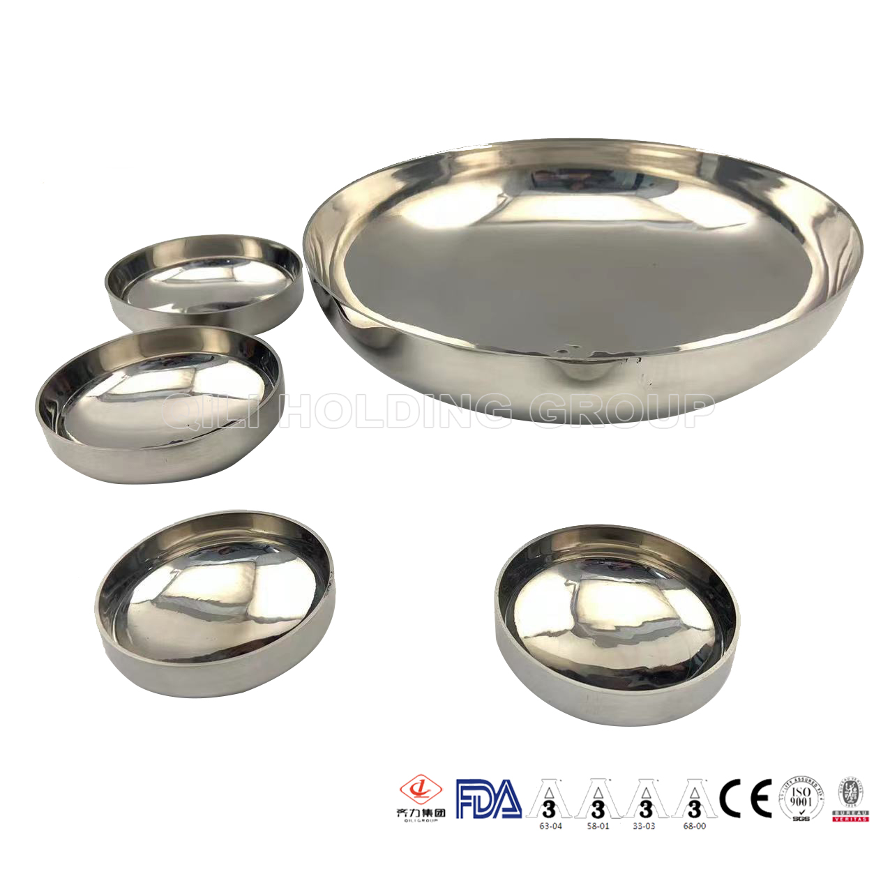 sanitary stainless steel end cap