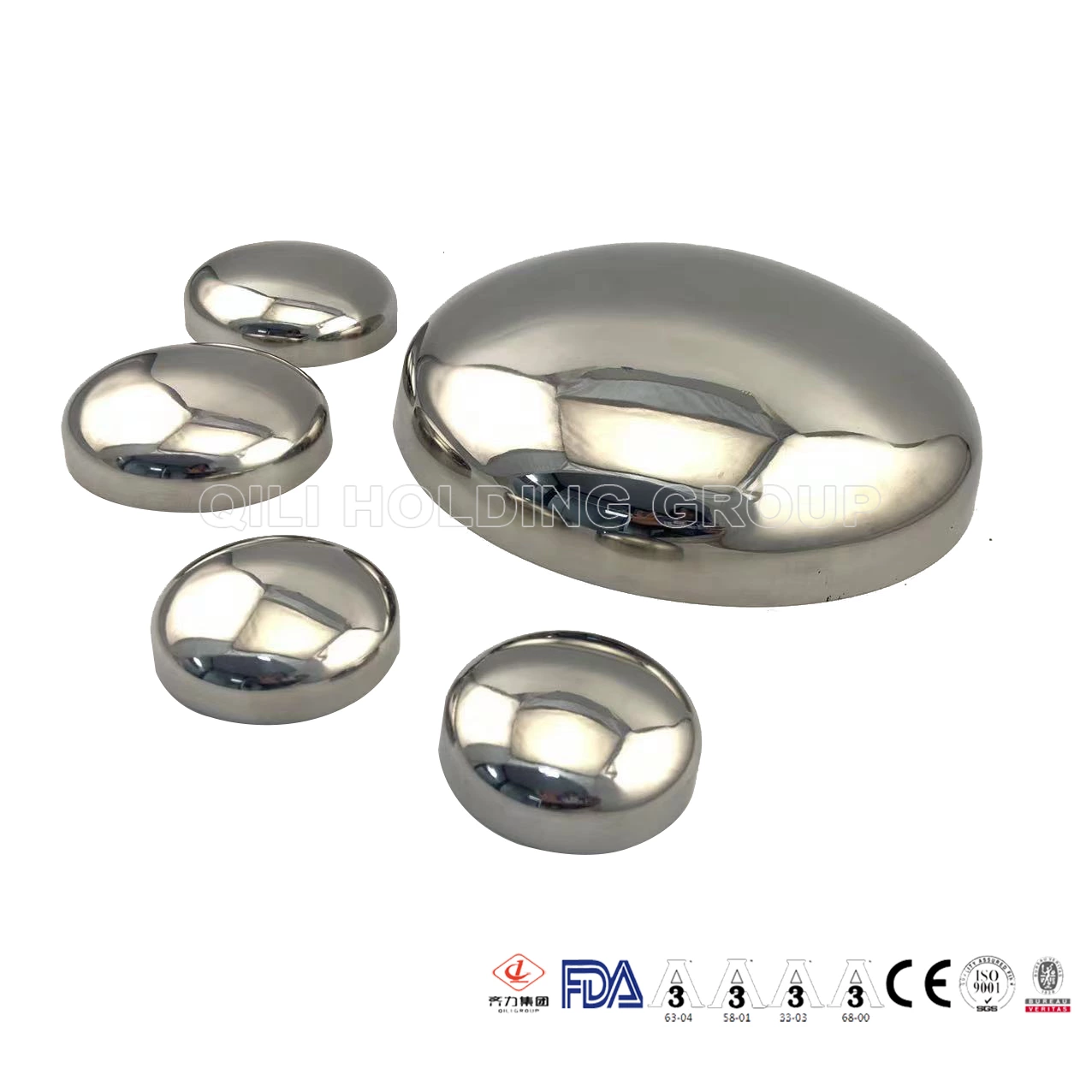 sanitary stainless steel end cap