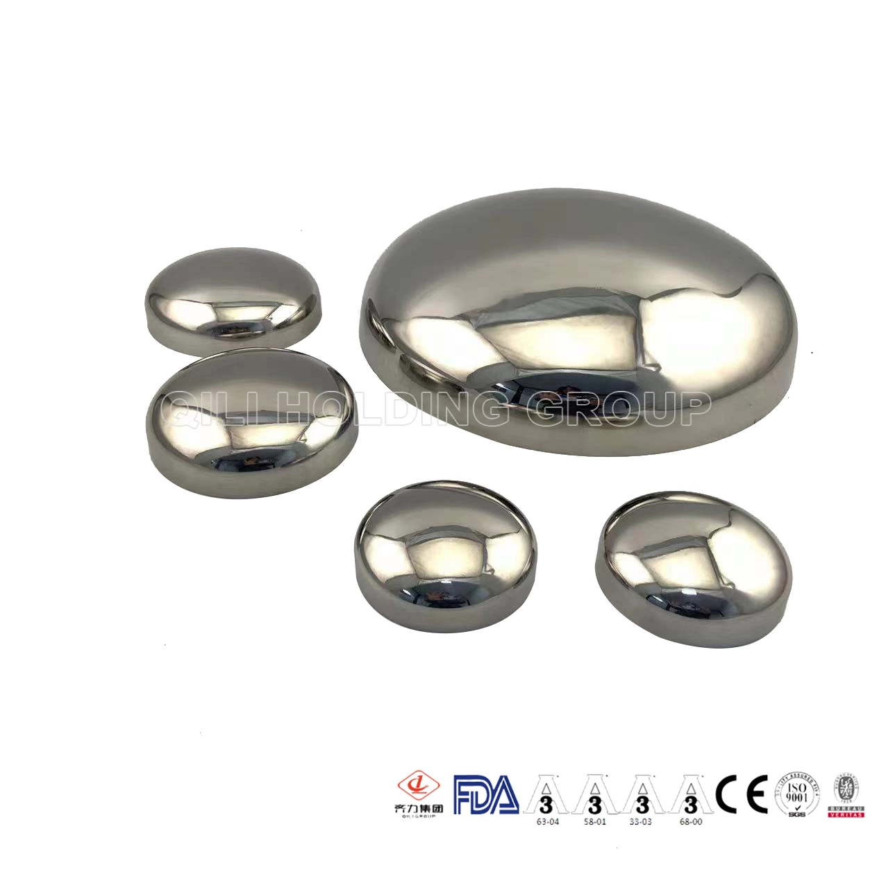 sanitary stainless steel end cap