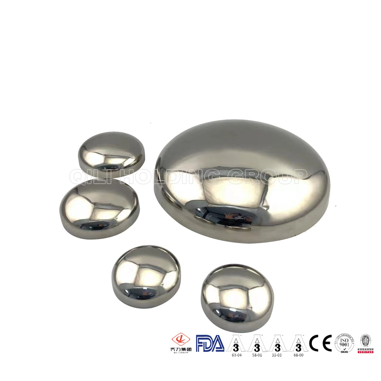 sanitary stainless steel end cap