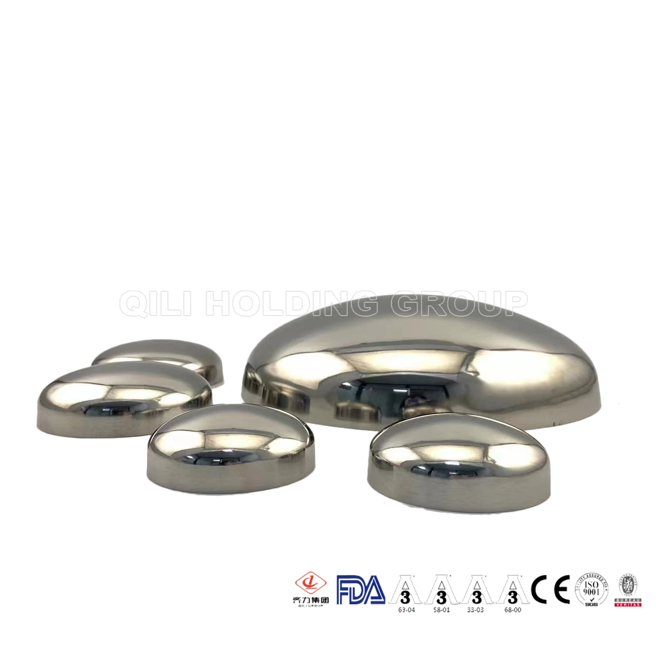 sanitary stainless steel end cap