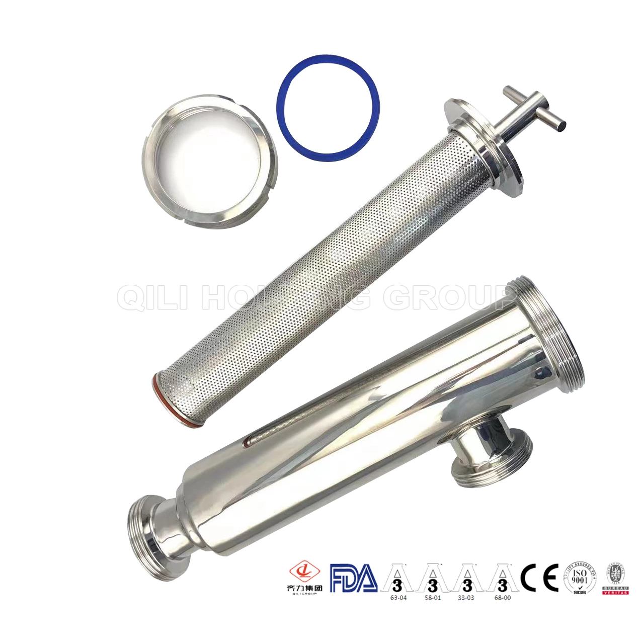 hygienic Flow Control threaded Angle Type Filter