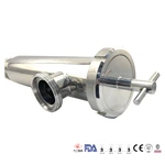 hygienic Flow Control threaded Angle Type Filter