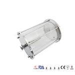 customized large size sight glasses with tri-clamp ferrules