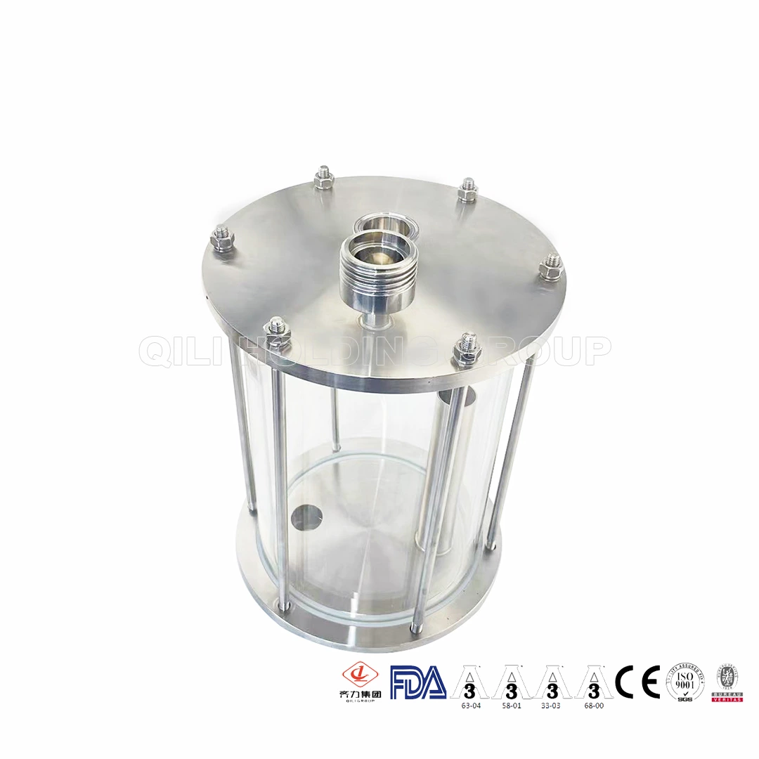 customized large size sight glasses with tri-clamp ferrules
