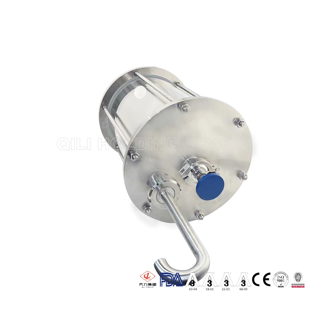 customized sight glass large size with faucet