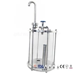 customized sight glass large size with faucet