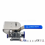 sanitary ball valves with bracket