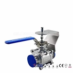 sanitary ball valves with bracket