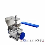 sanitary ball valves with bracket