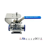 sanitary ball valves with bracket