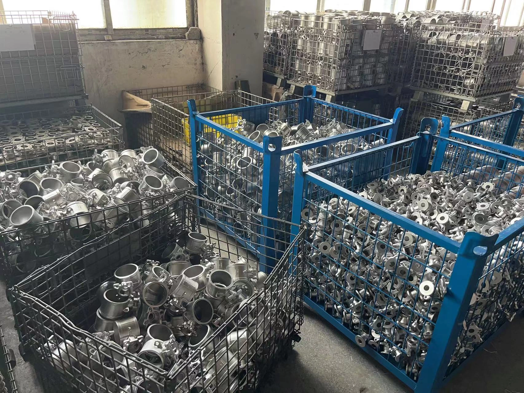 Large quantities of ball valve blanks arrive for the production of three-piece ball valves