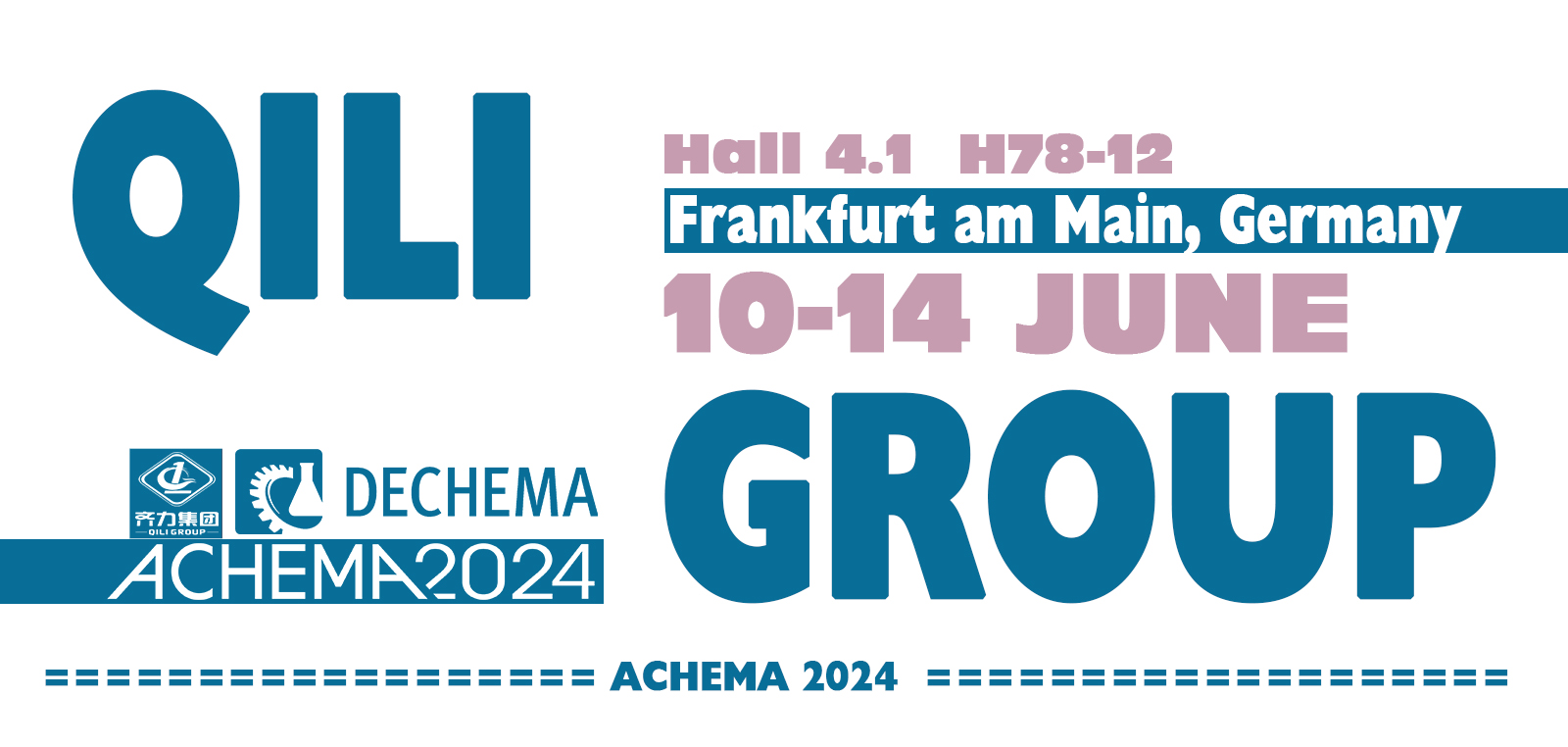 QILI will be attending 2024 CHEMA on JUNE 10th to 14th