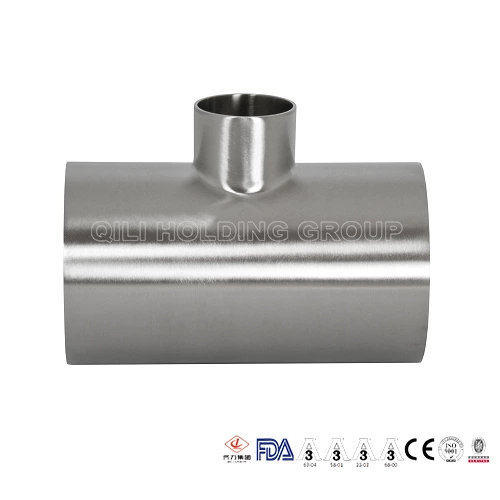 ASME BPE fittings S7RWWW REDUCING TEE TANGENT WELD ENDS
