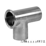 ASME BPE fittings S7WSKW TEE TANGENT WELD ENDS X CLAMP SHORT RUN