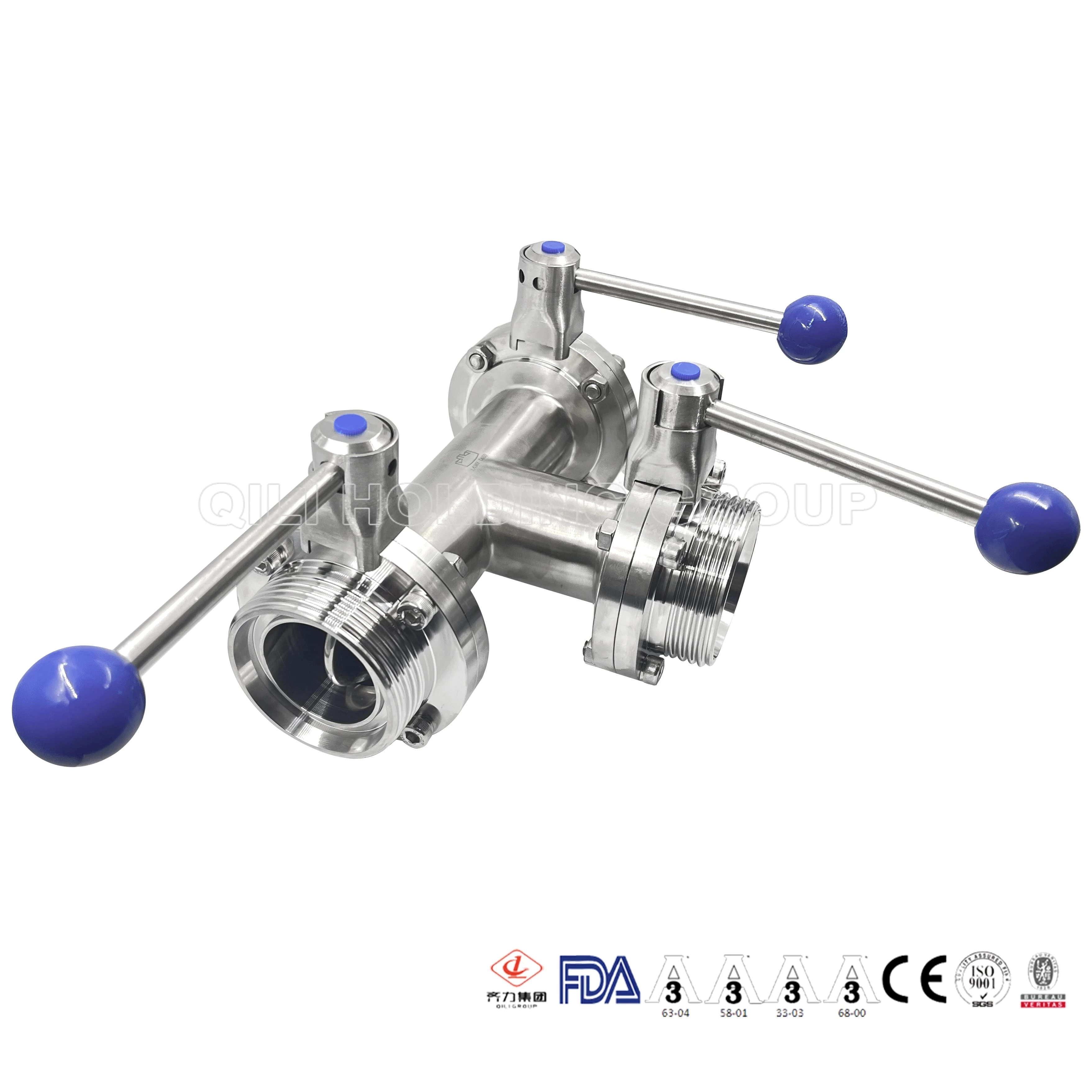 pull handle threaded Tee Butterfly Valve
