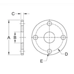 ASME BPE fittings 38SL SLIP ON FLANGE