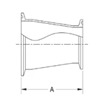 ASME BPE fittings S31 14MP CONCENTRIC REDUCER, CLAMP ENDS