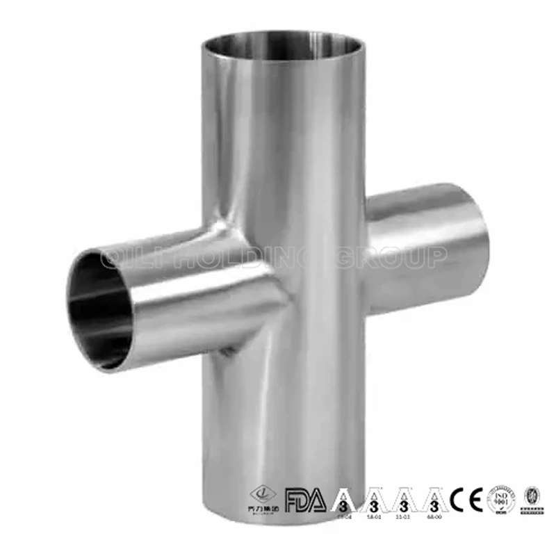 ASME BPE fittings S9RWWWW REDUCING CROSS, TANGENT WELD ENDS