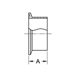 ASME BPE fittings SL14AM7 MEDIUM WELD FERRULE