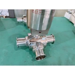 hygienic 3-pcs ball valves with pneumatic actuator