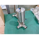 hygienic 3-pcs ball valves with pneumatic actuator