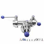 pull handle threaded Tee Butterfly Valve
