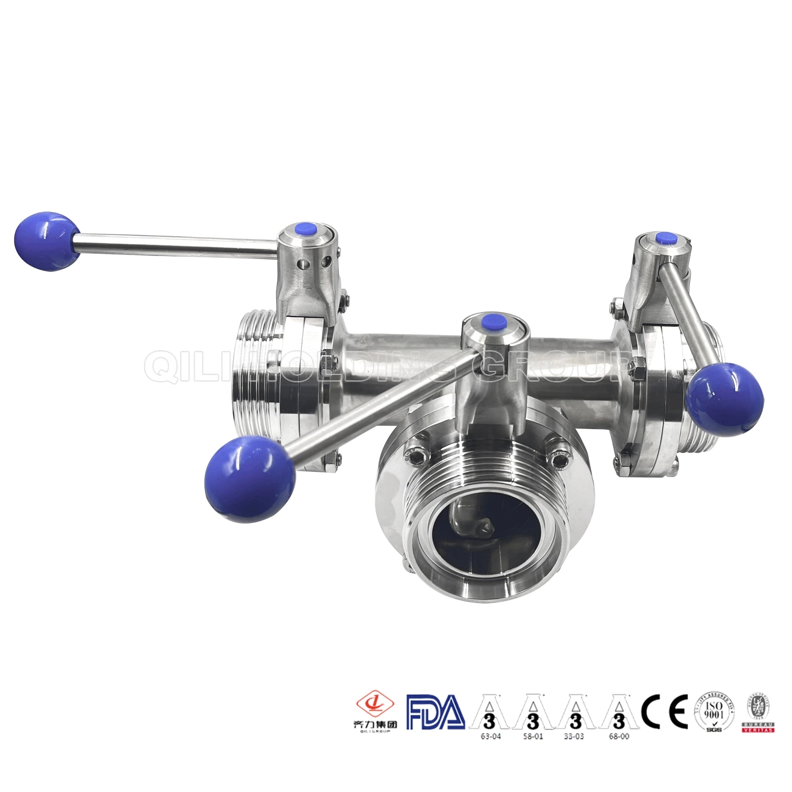 pull handle threaded Tee Butterfly Valve