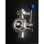 Sanitary Stainless Steel Butterfly Valve Clamp End