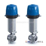Sanitary Stainless Steel Intelligent Pneumatic Butterfly Valve
